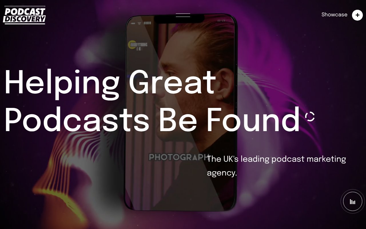 Screenshot of podcastdiscovery.com