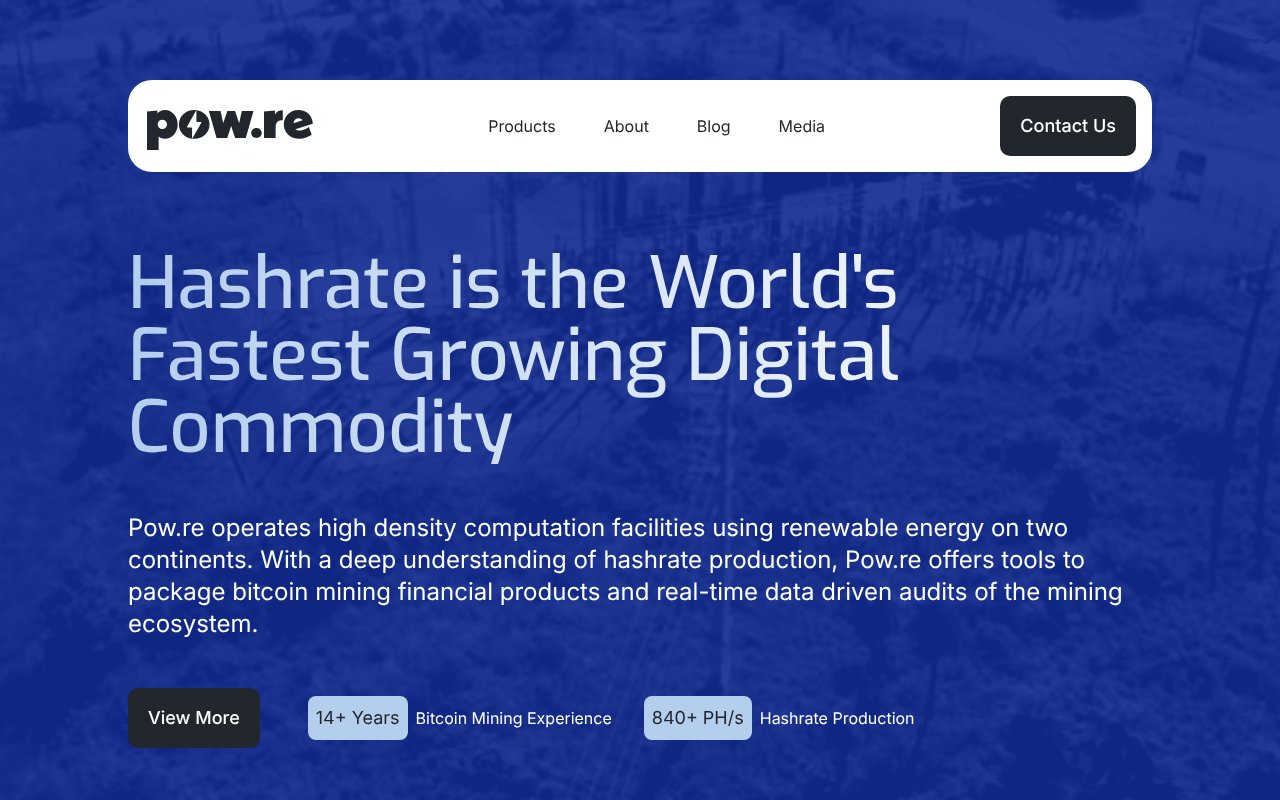 Screenshot of pow.re