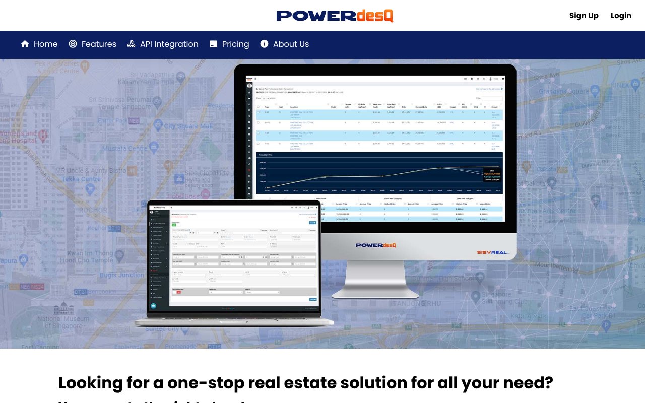Screenshot of powerdesq.com