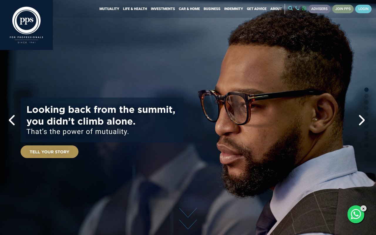 Screenshot of pps.co.za