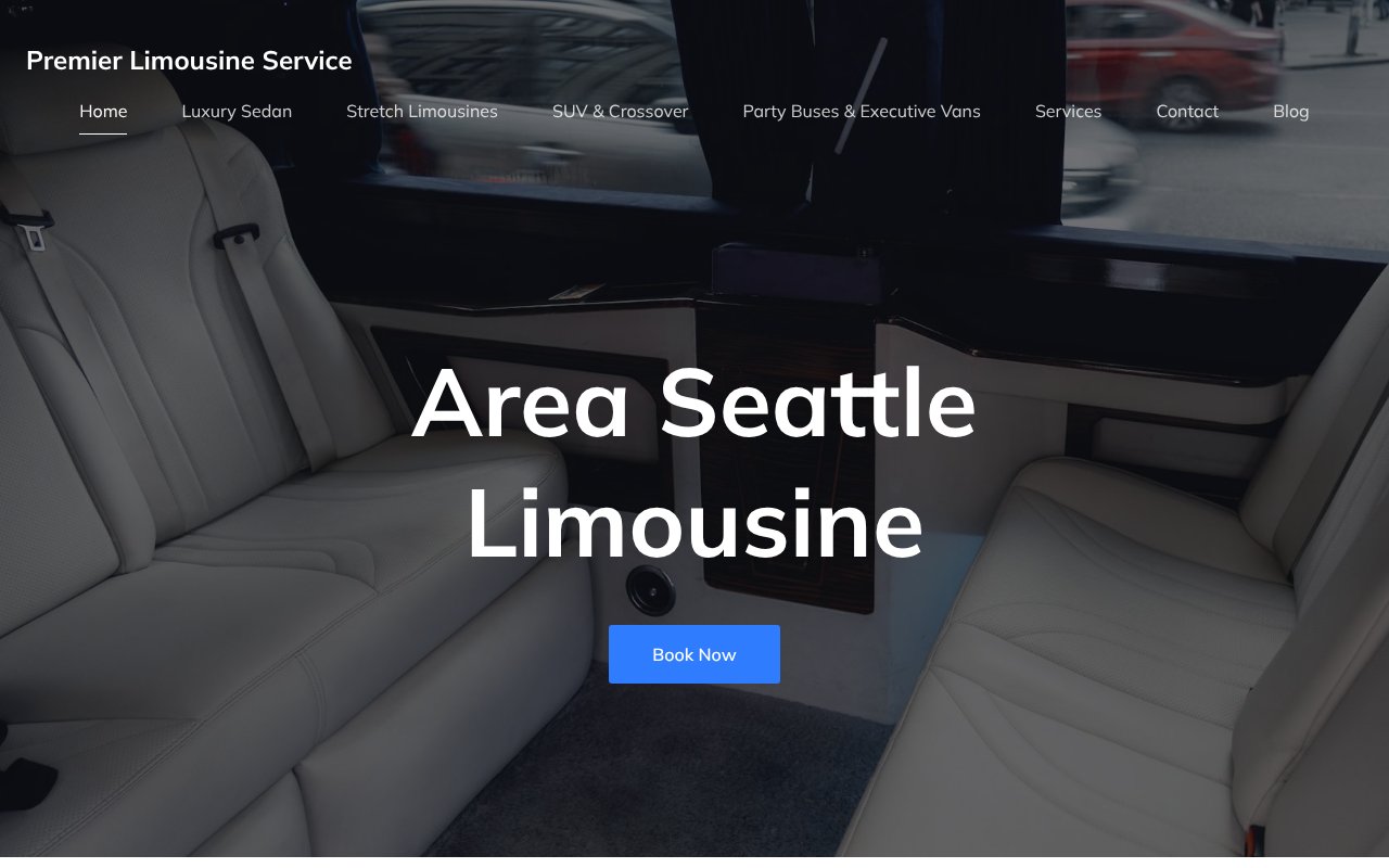 Screenshot of premierlimousineservice.net