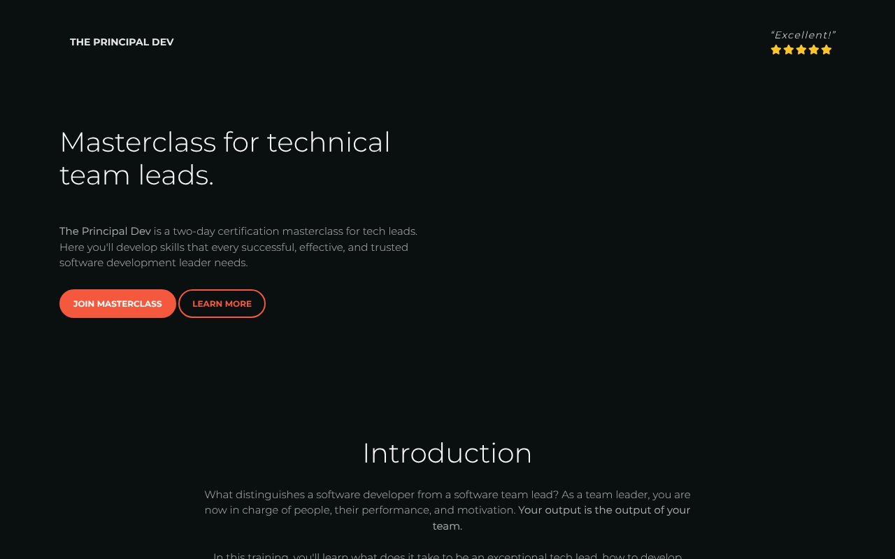 Screenshot of principal.dev