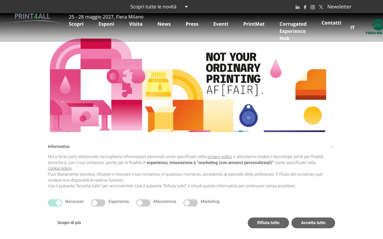 Screenshot of print4all.it