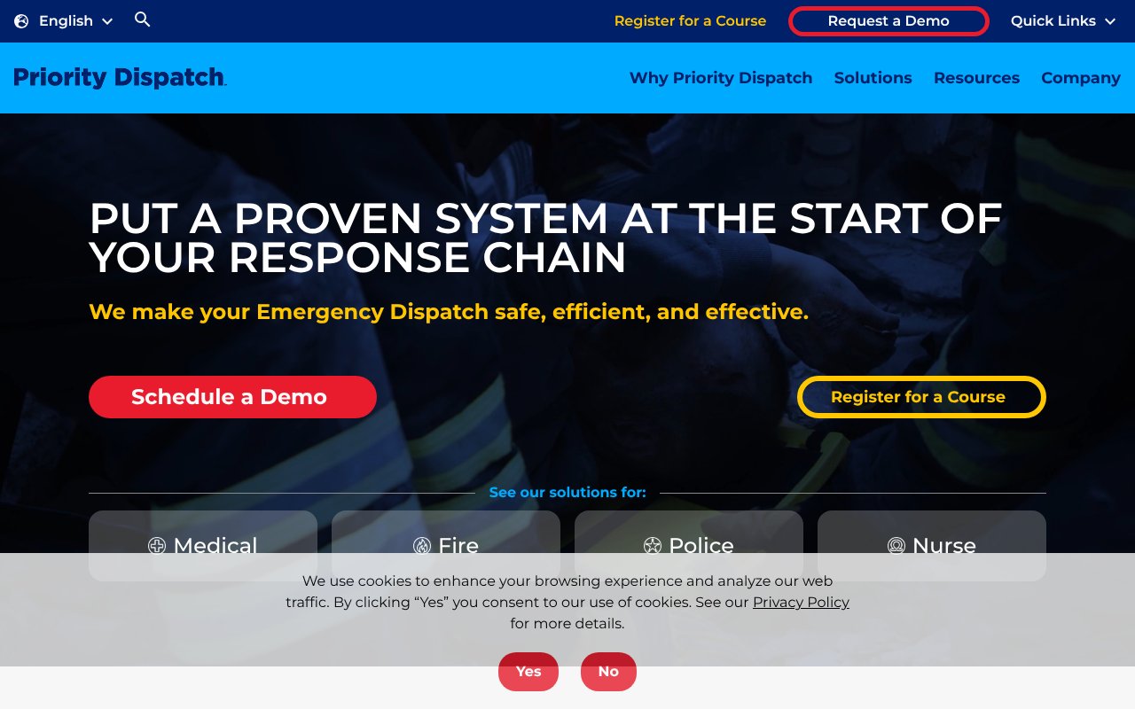 Screenshot of prioritydispatch.net