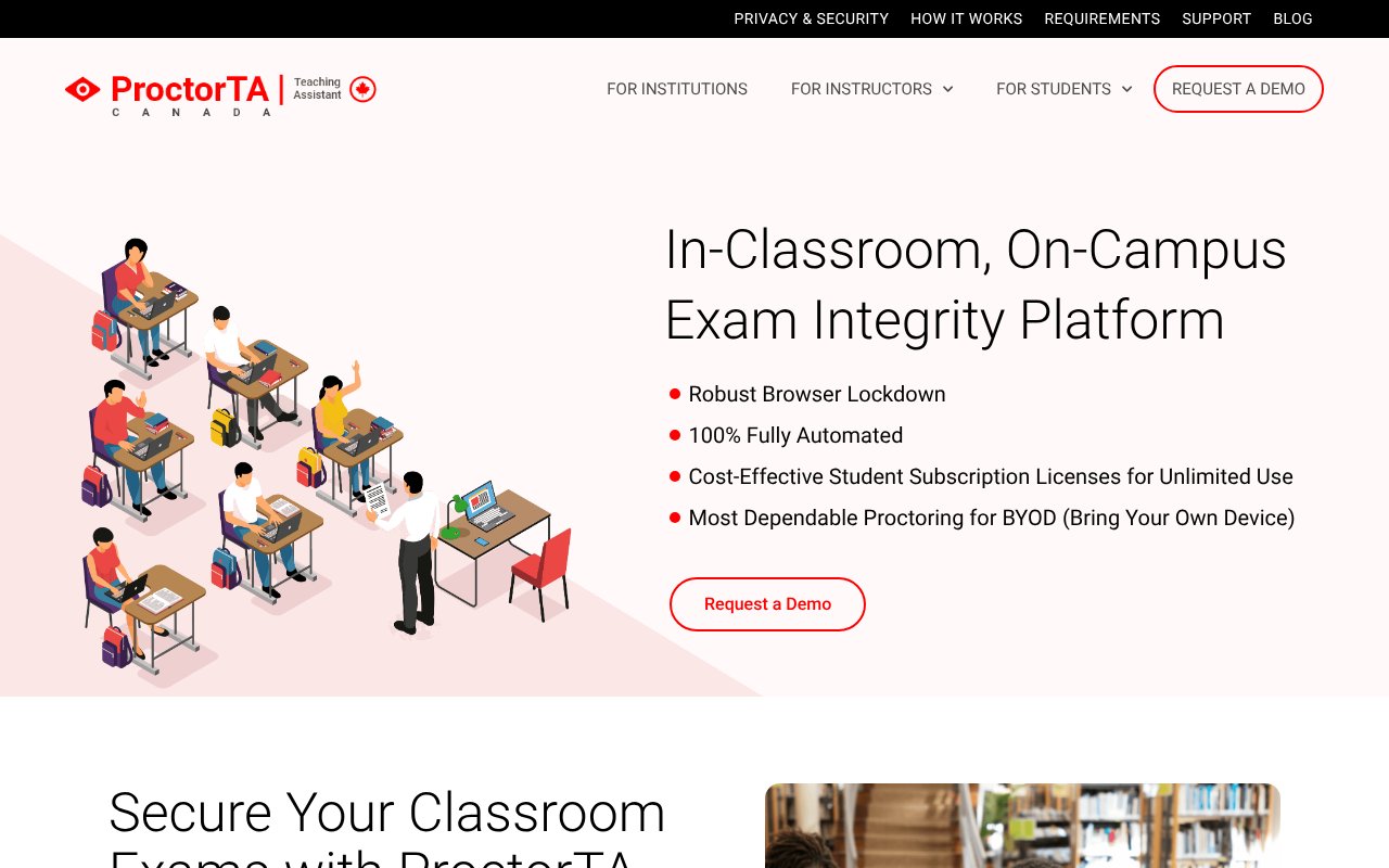Screenshot of proctorta.ca