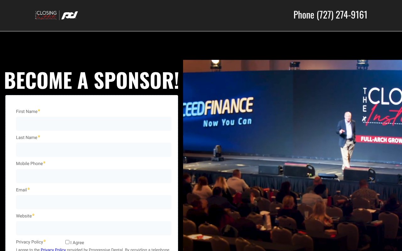 Screenshot of progressivedentalmarketing.com