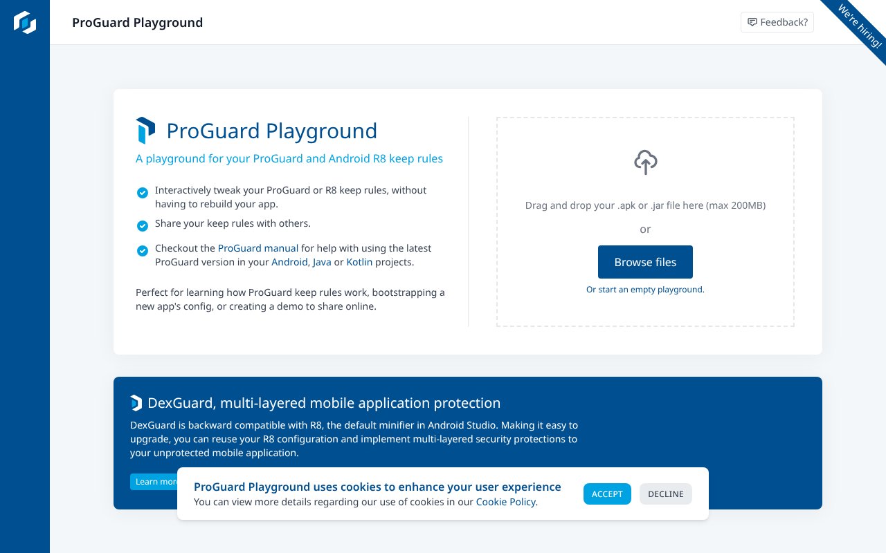Screenshot of proguard.com