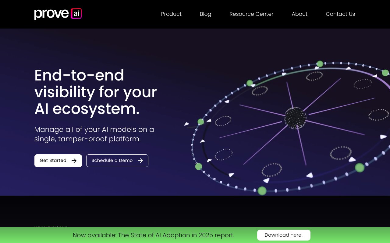 Screenshot of proveai.com