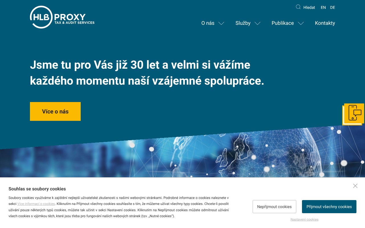 Screenshot of proxy.cz