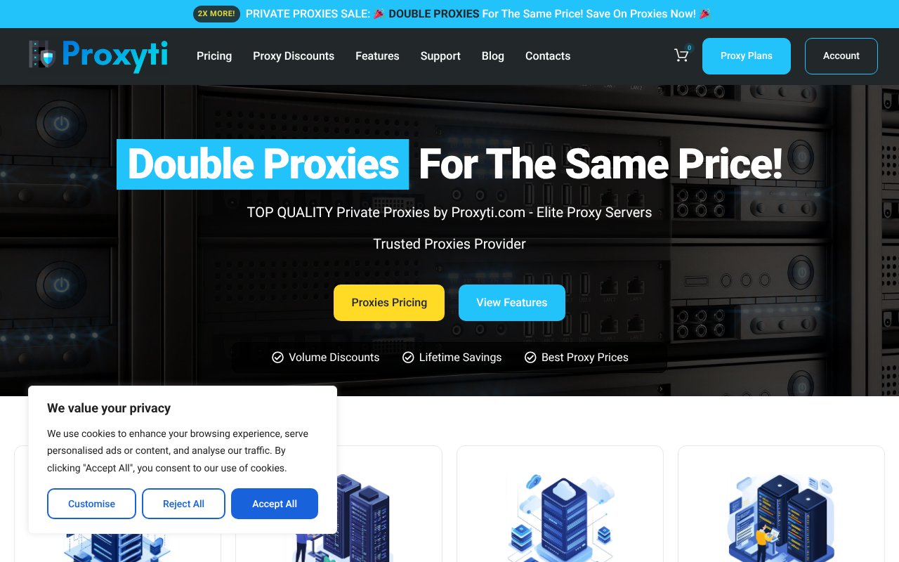 Screenshot of proxyti.com