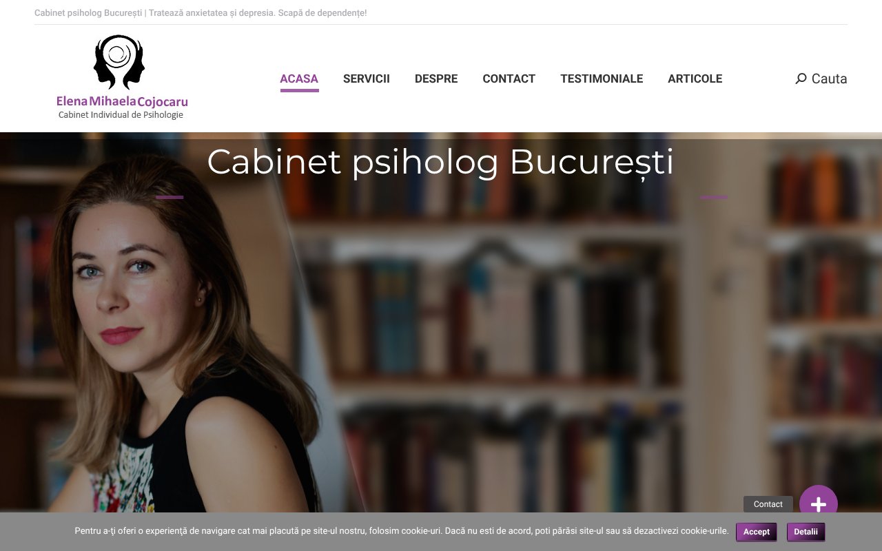 Screenshot of psihologterapeut.ro