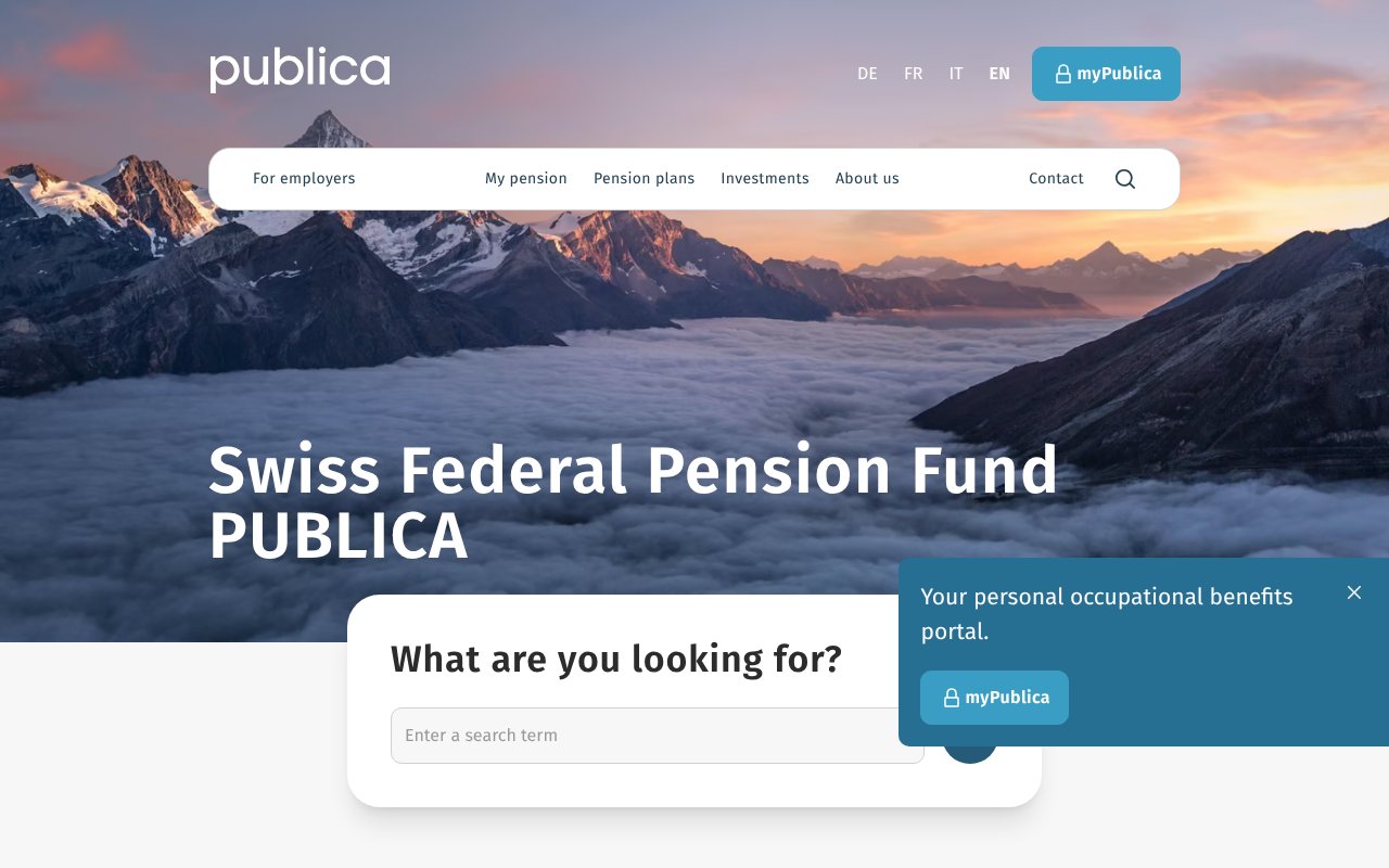 Screenshot of publica.ch