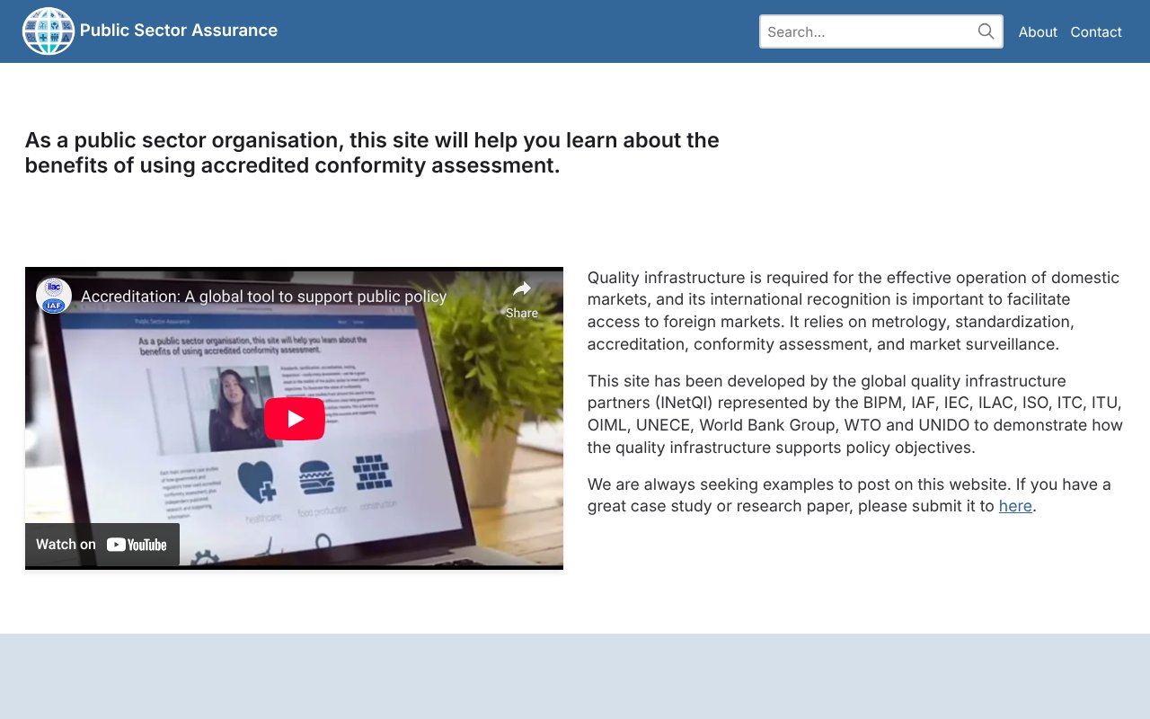 Screenshot of publicsectorassurance.org