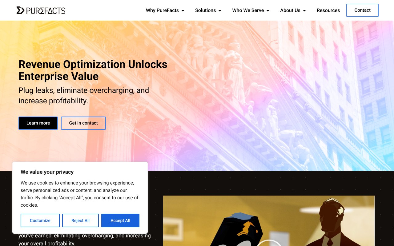 Screenshot of purefacts.com