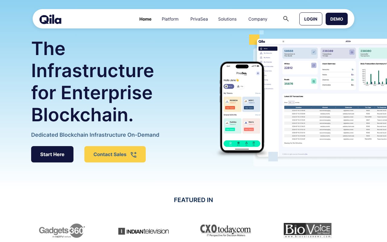 Screenshot of qila.io