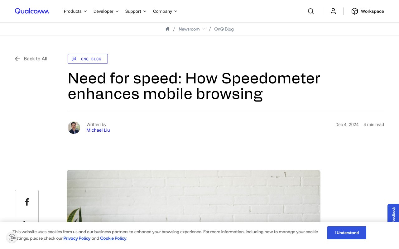 Screenshot of qualcomm.com