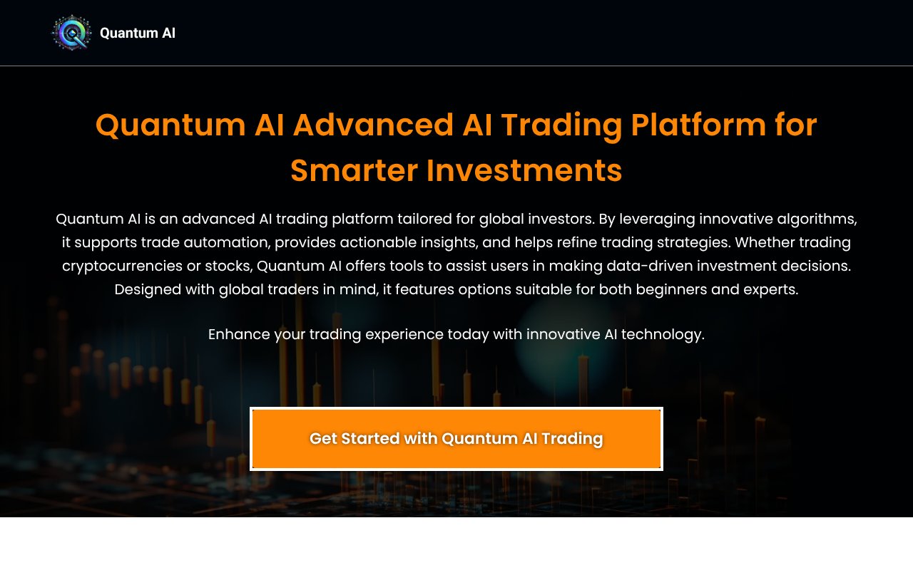 Screenshot of quantumaiplatforms.com