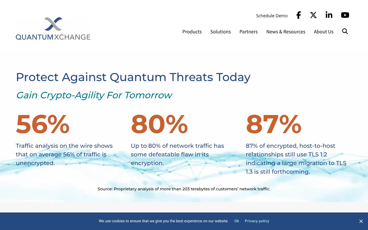 Screenshot of quantumxc.com