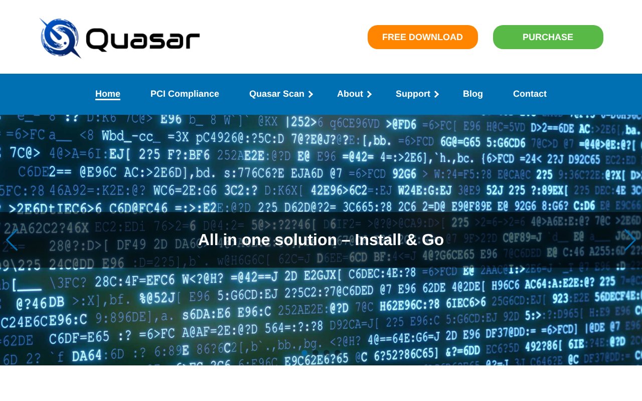 Screenshot of quasarscan.com