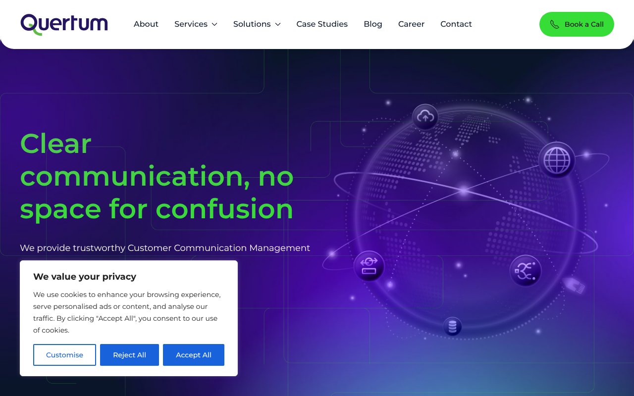 Screenshot of quertum.net