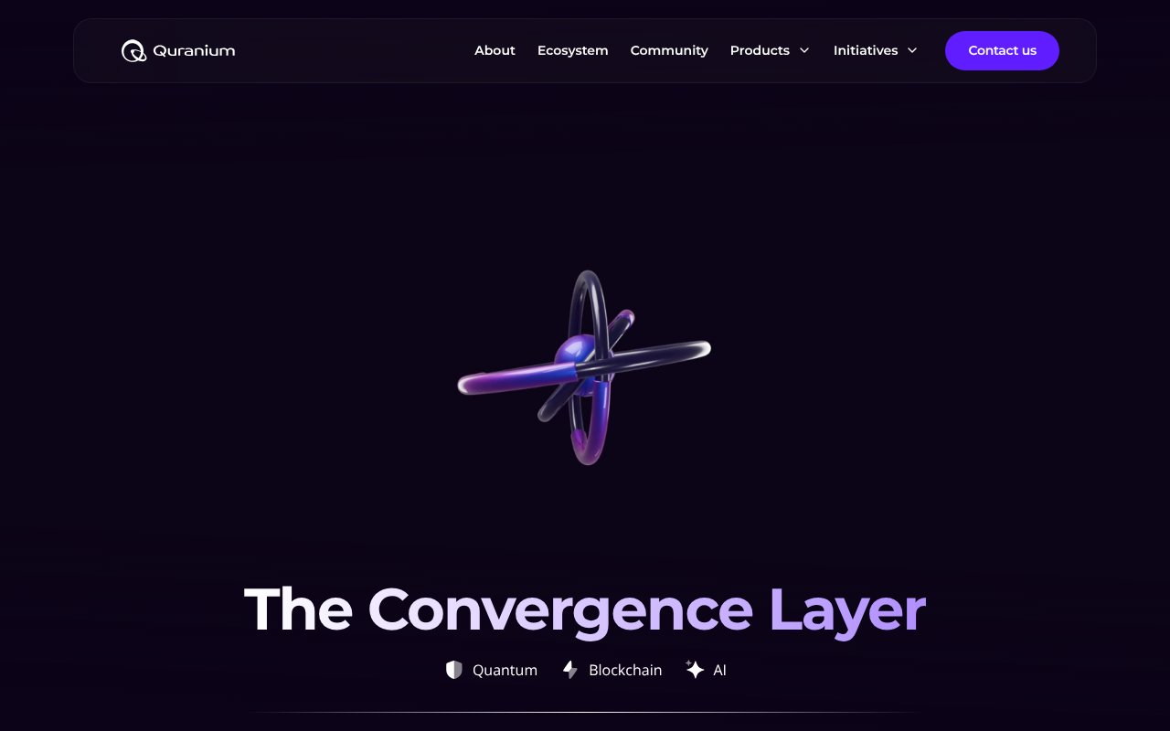 Screenshot of quranium.org