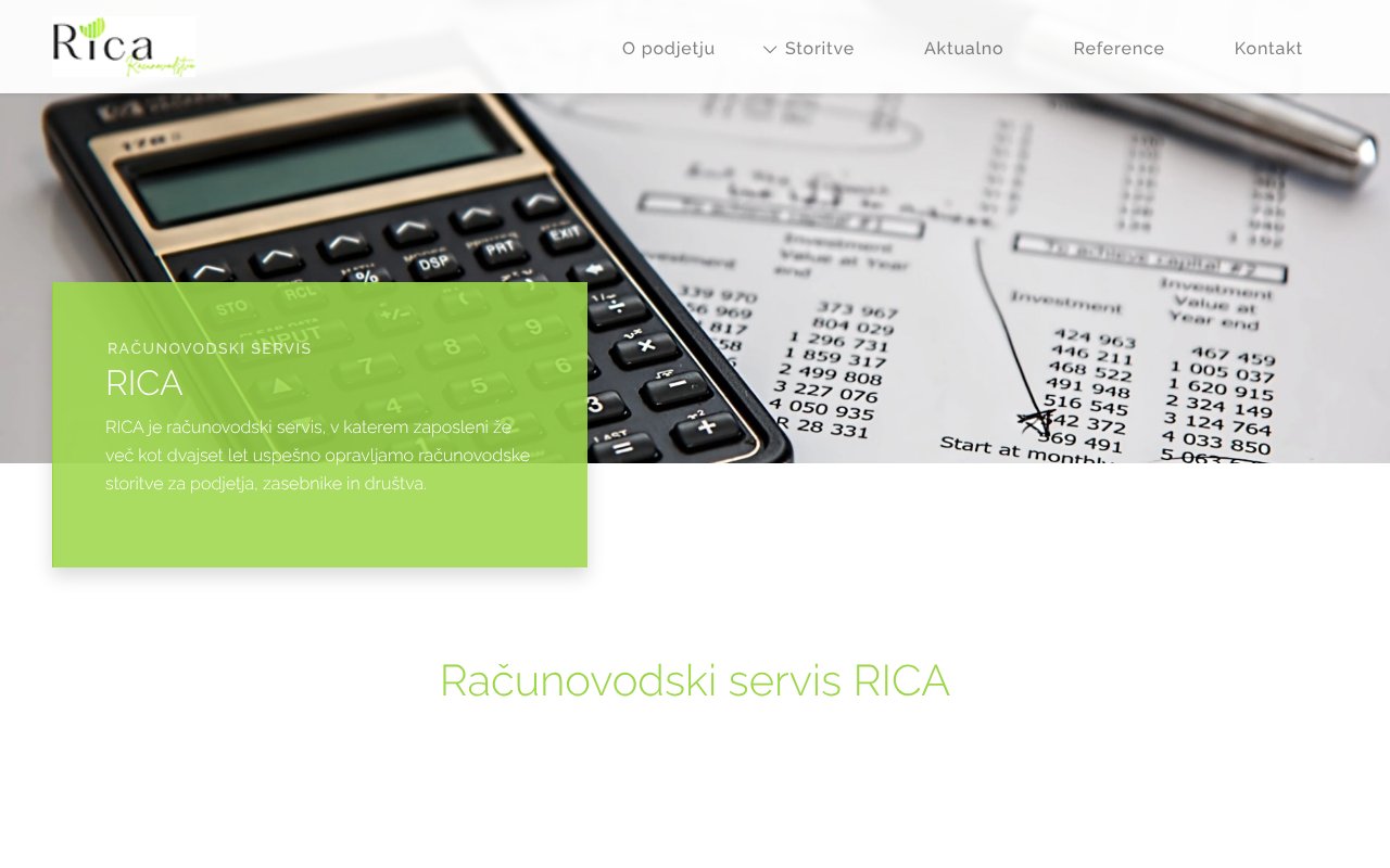 Screenshot of racunovodstvo-rica.si