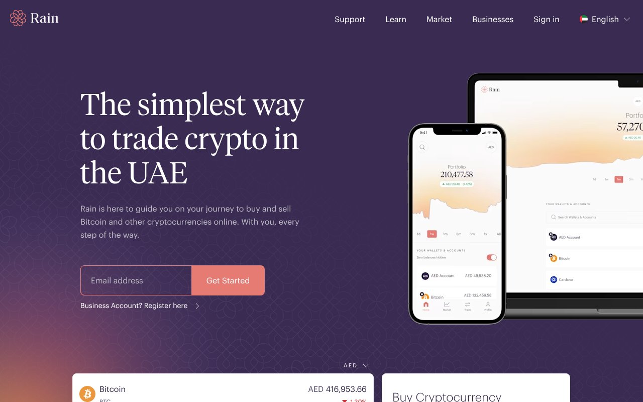 Screenshot of rain.com