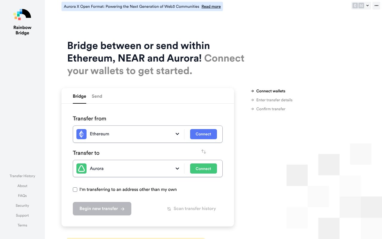 Screenshot of rainbowbridge.app
