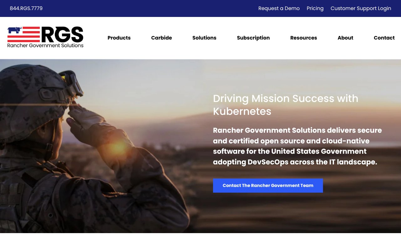 Screenshot of ranchergovernment.com