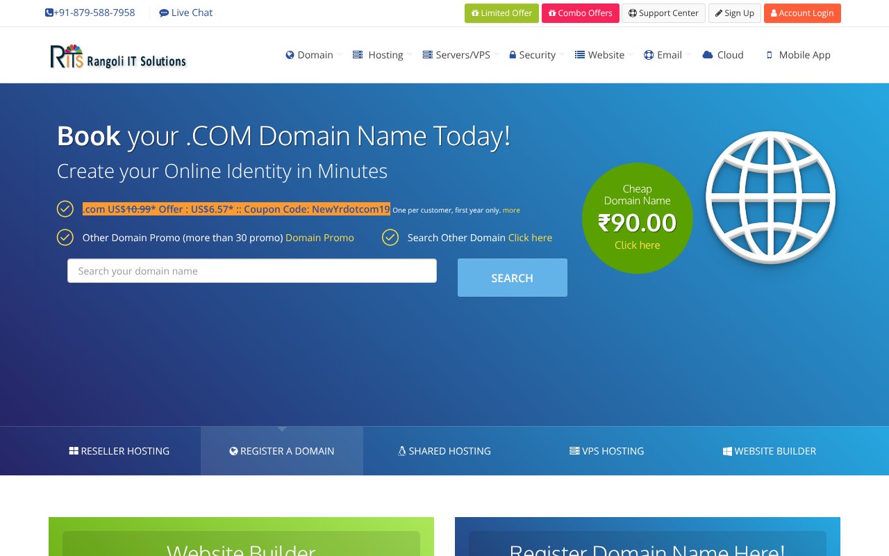 Screenshot of rangolicreations.com