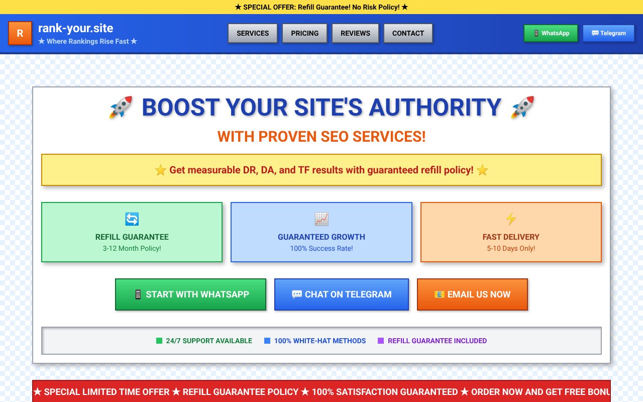 Screenshot of rank-your.site