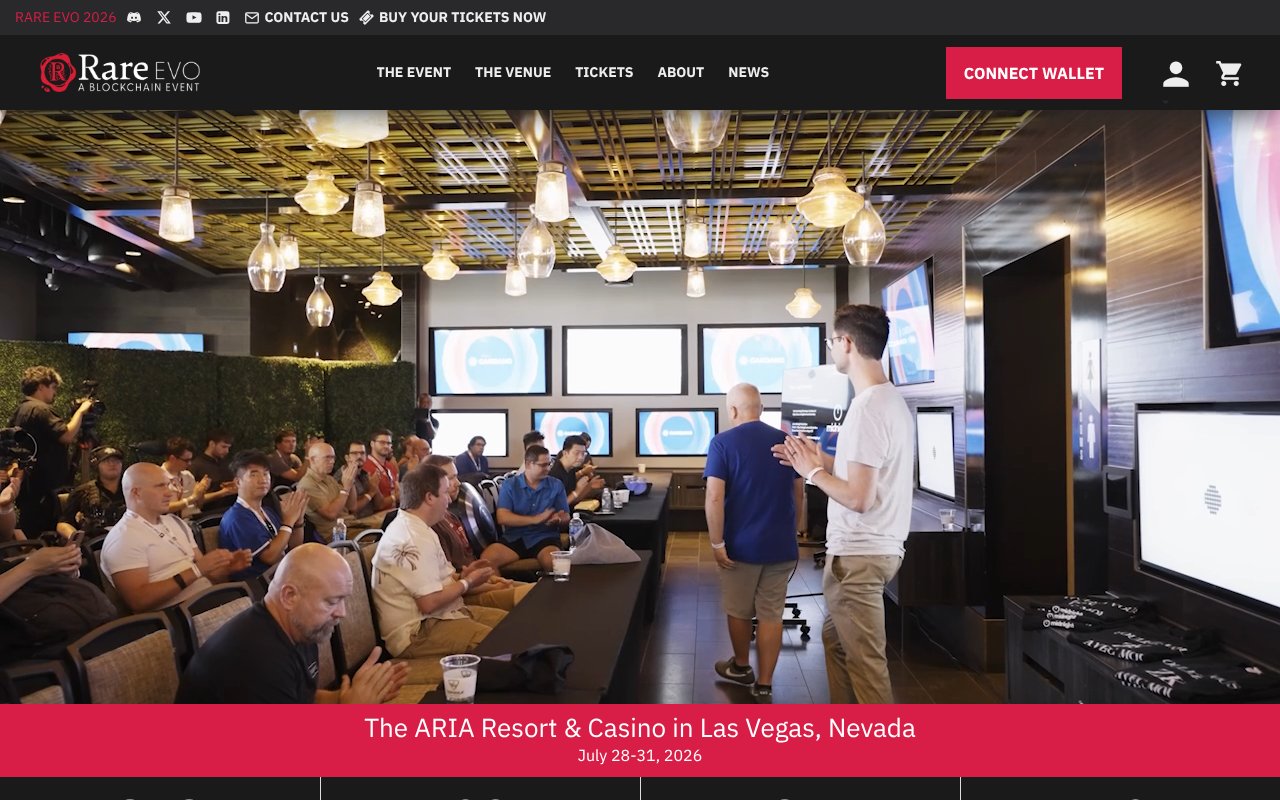 Screenshot of rareevo.io