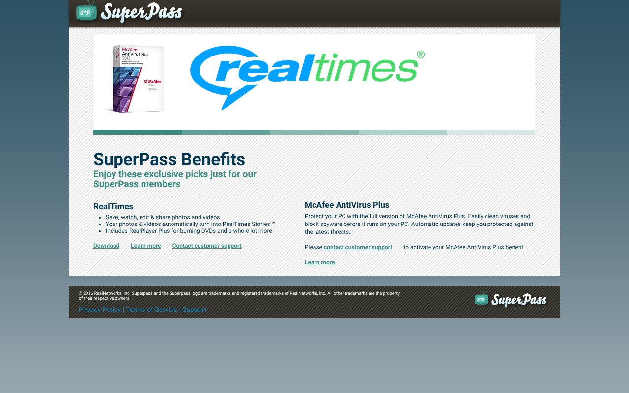 Screenshot of real.com