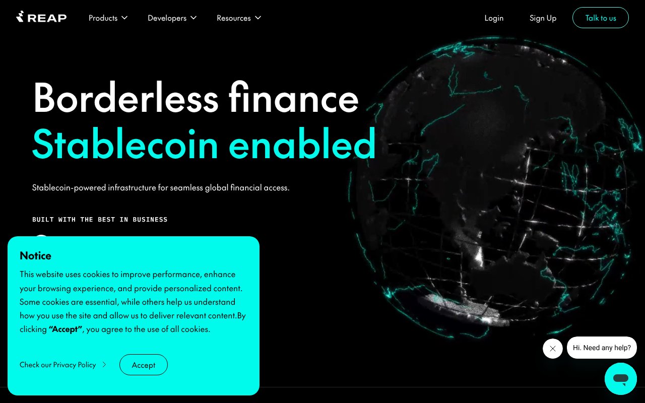 Screenshot of reap.co