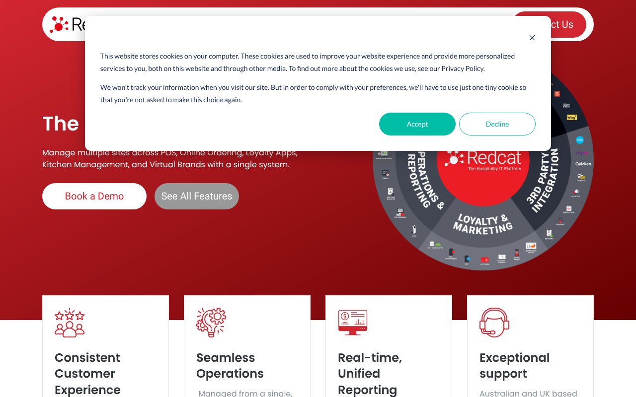 Screenshot of redcat.com.au