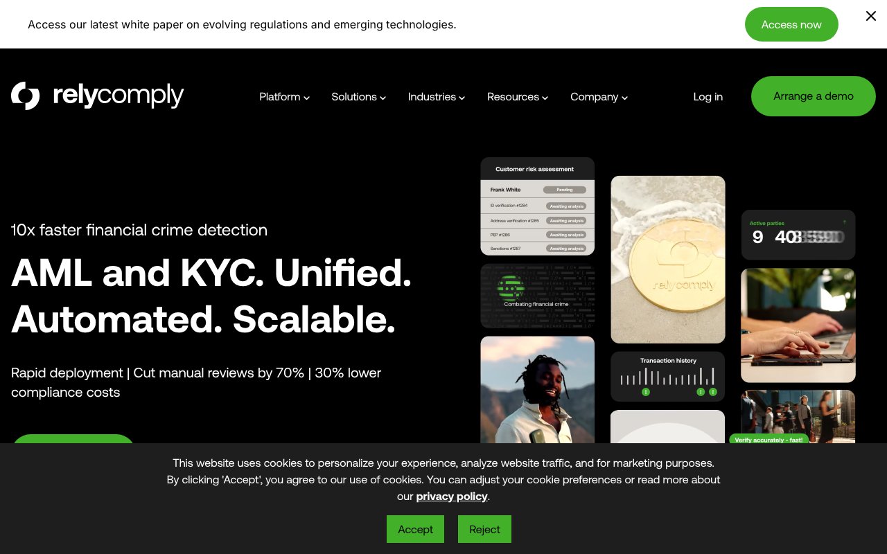 Screenshot of relycomply.com