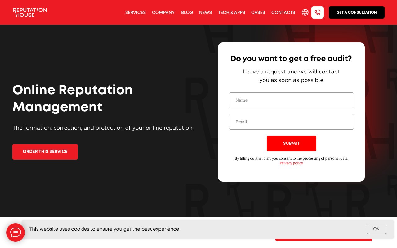 Screenshot of reputation.house