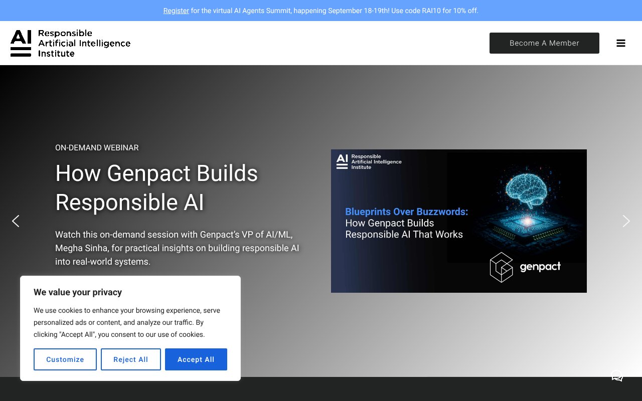 Screenshot of responsible.ai