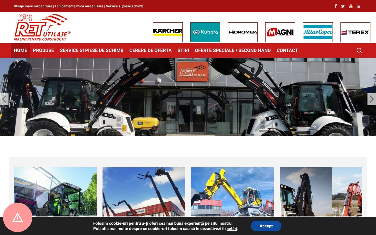 Screenshot of retutilaje.ro