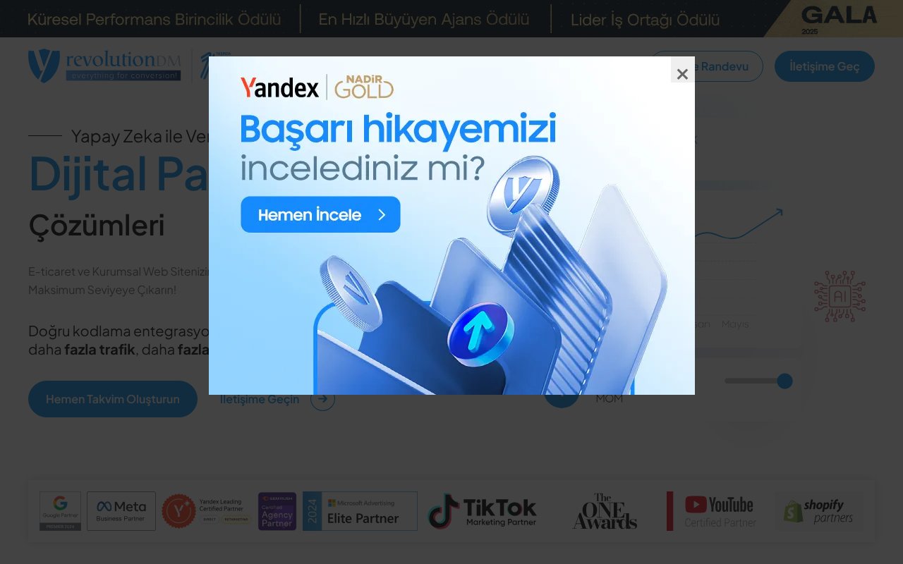 Screenshot of revolutiondm.com