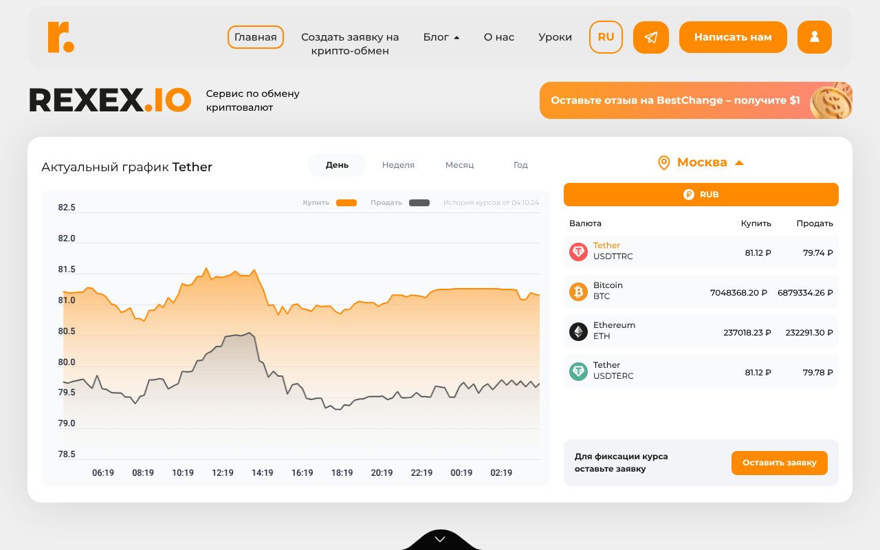 Screenshot of rexex.io
