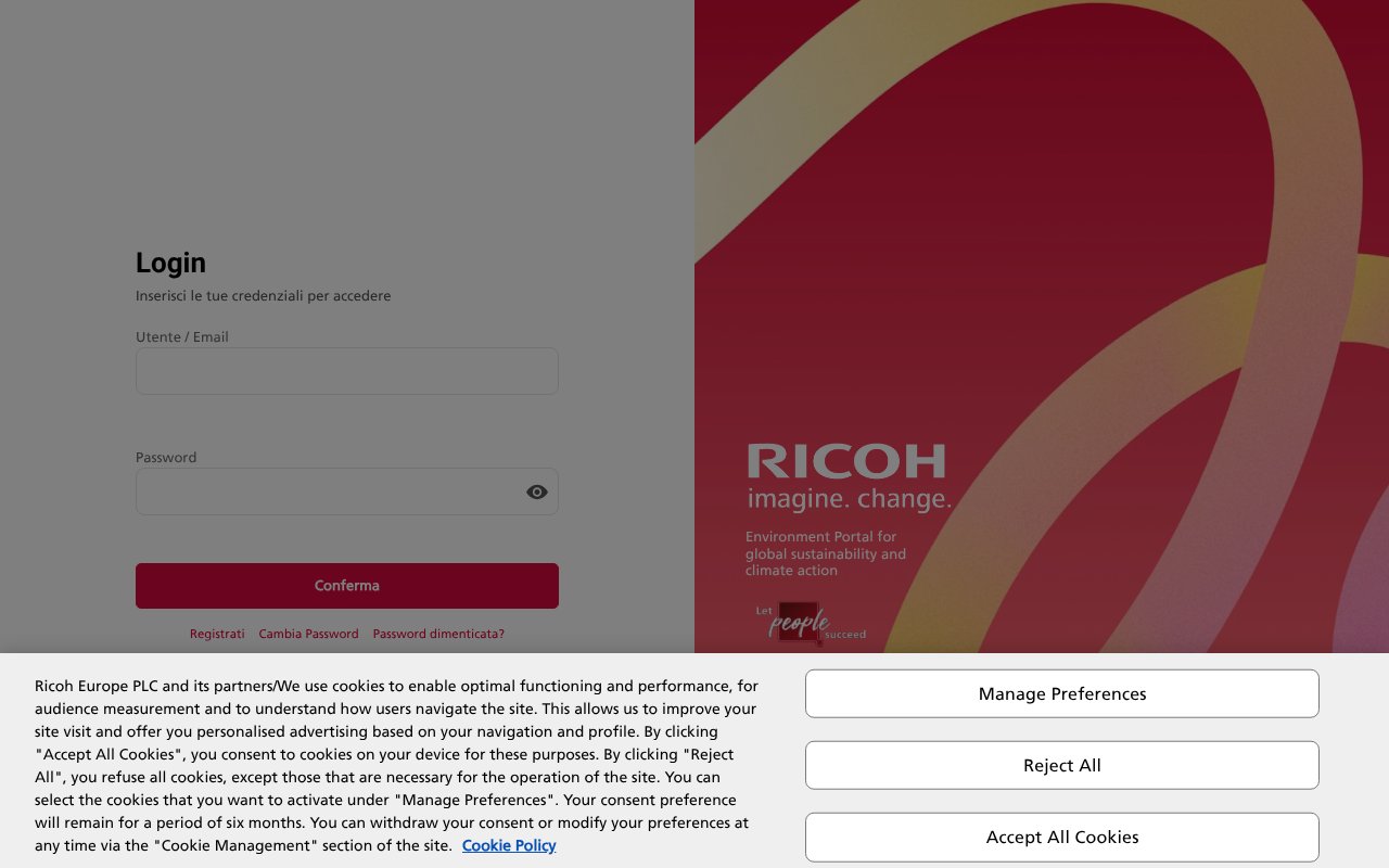 Screenshot of ricoh.it