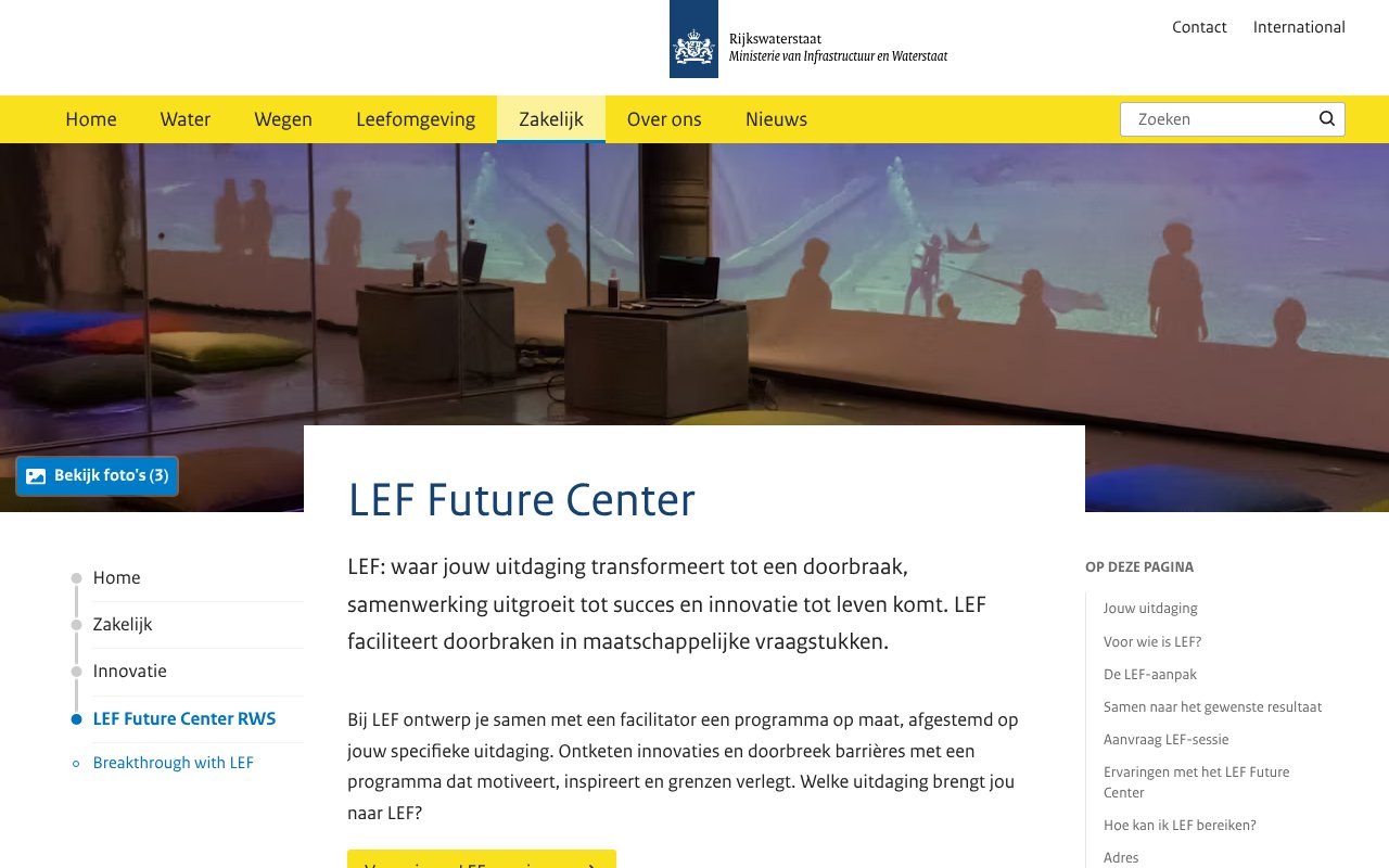 Screenshot of rijkswaterstaat.nl