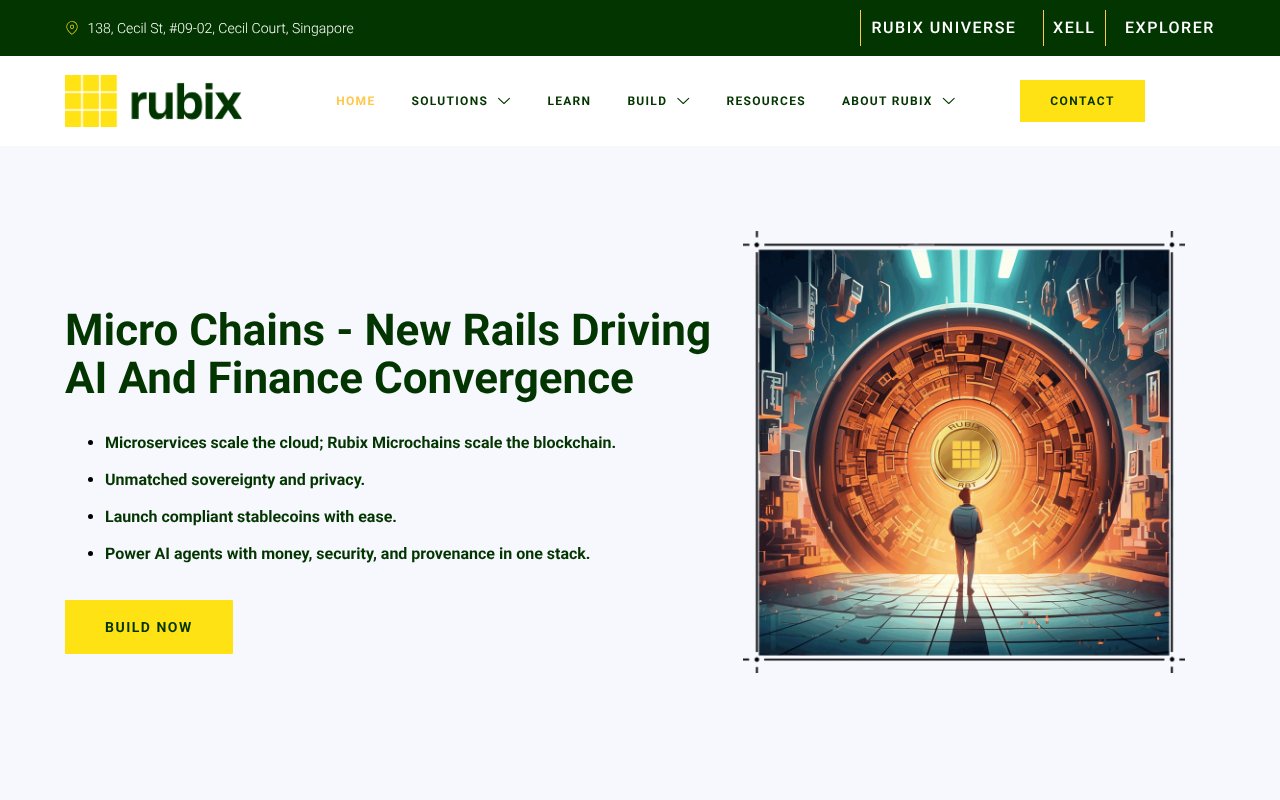 Screenshot of rubix.net