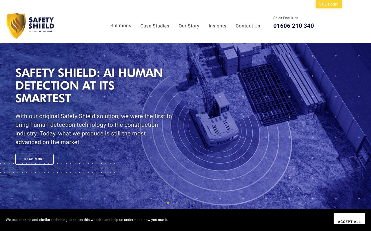 Screenshot of safetyshieldglobal.com