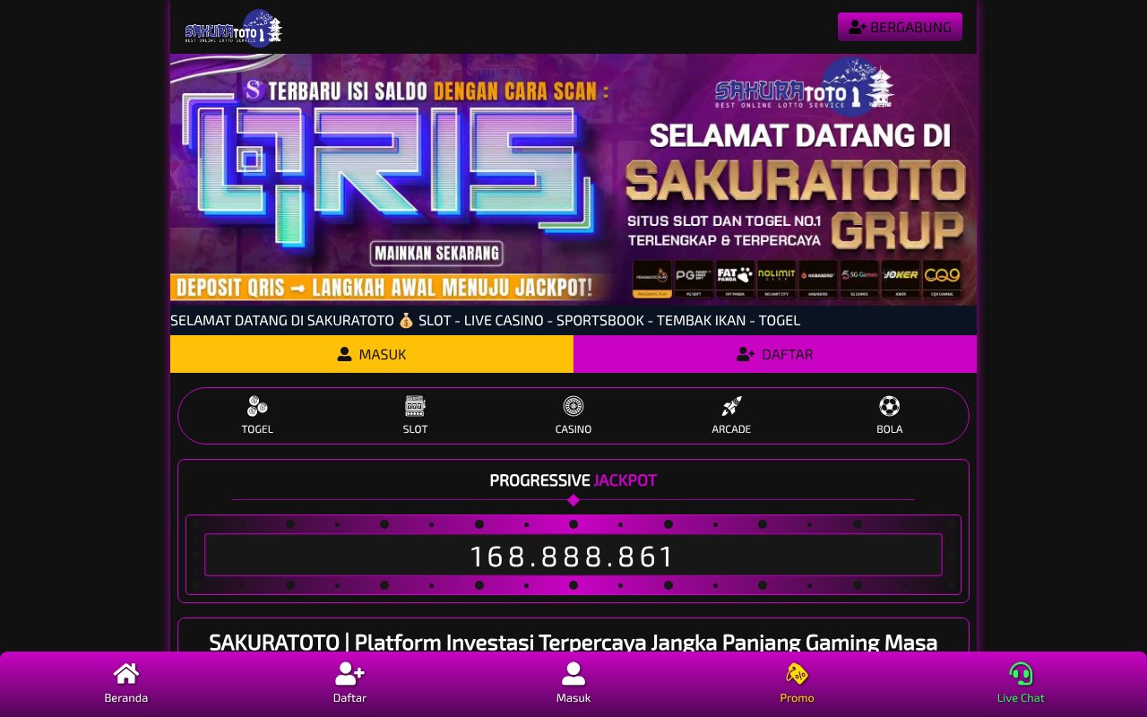 Screenshot of sakuratoto1app.com