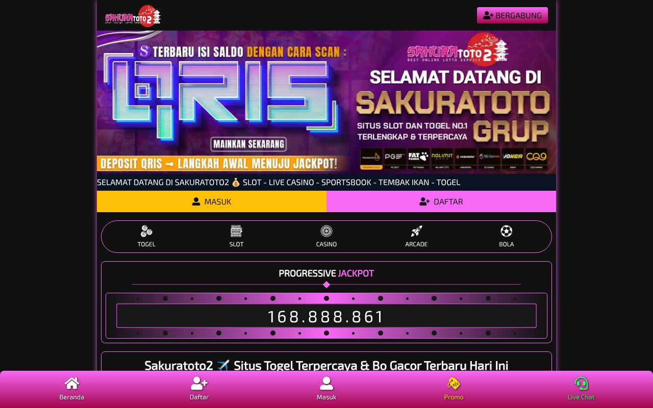 Screenshot of sakuratoto2line.sbs