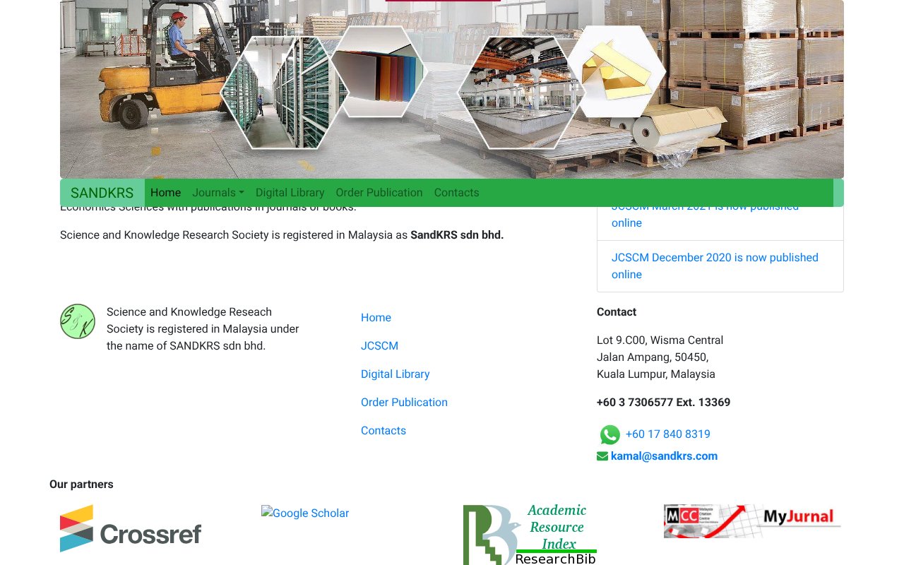 Screenshot of sandkrs.com