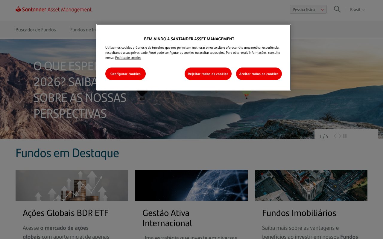 Screenshot of santanderassetmanagement.com.br
