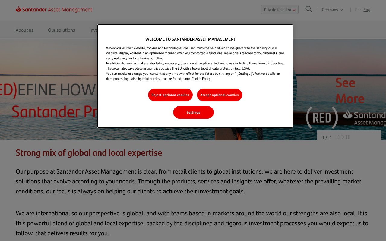 Screenshot of santanderassetmanagement.de